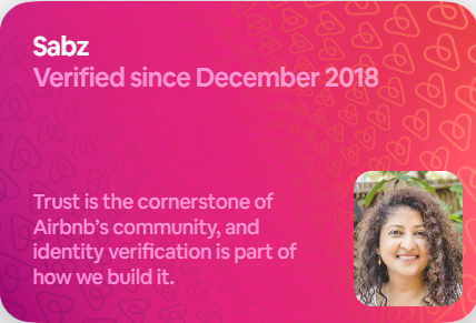 Airbnb identity verified host since December 2018